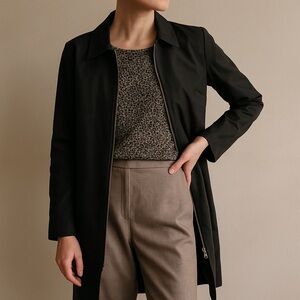 Club Monaco Long Black Jacket / Blazer Size XS
